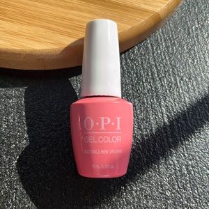 OPI NEW GEL Bright pink gel nail polish hits the spot for chic.